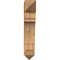 Ekena Millwork Merced Arts & Crafts Rough Sawn Bracket, Western Red Cedar, 4"W x 14"D x 22"H BKT04X14X22MRC03RWR - alternate 3